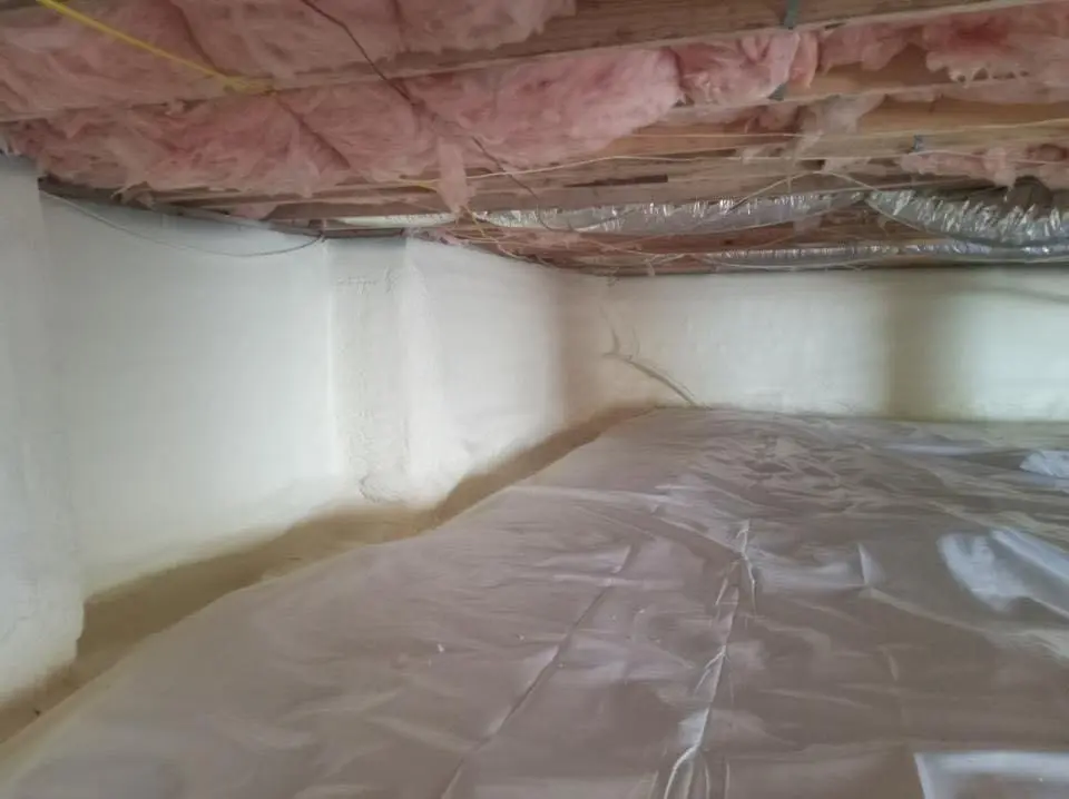 Crawl space encapsulation with closed-cell spray foam for Roof Waterproofing in Westminster